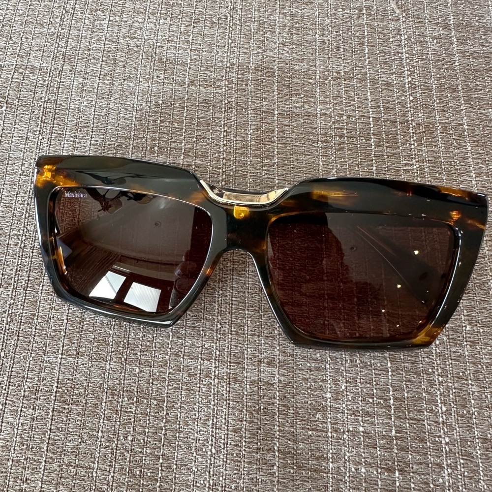 MaxMara Spark-7 MM0137 Brown Tortoise Ladies Sunglasses